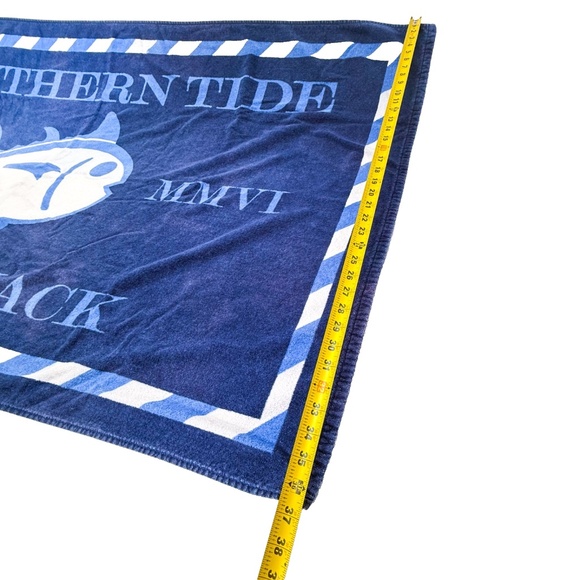 🌊 Southern Tide Skipjack Beach Towel – Yacht Blue 37"x64" – 100% Cotton 🐟☀️🧺 - Picture 4 of 10